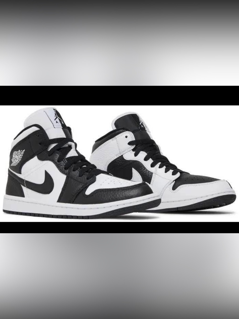 Nike Women’s sz 6 Air Jordan 1 Retro High Black & White Ying Yang Panda Sneakers